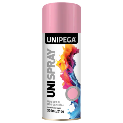 Tinta Unispray Uso Geral Rosa  350ml/210g